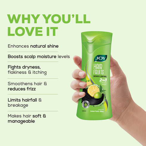 Joy Hair Fruits Hair Dryness Control Conditioning Shampoo